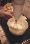 Coupe framboises et mousse banane : Etape 2