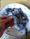 Gambas au curry et lait de coco : Etape 1