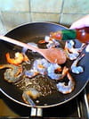 Gambas au curry et lait de coco : Etape 2