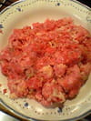 Petits pois et boulettes : Etape 1