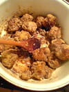 Petits pois et boulettes : Etape 3