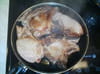 C�te de porc et tagliatelles aux mirabelles : Etape 2