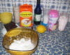 Carr�s de guimauve au chocolat : Etape 1