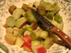 Crumble pomme-rhubarbe : Etape 1