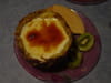 Ananas au coeur de cr�me br�l�e : Etape 4