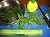 Soupe fra�che de concombre : Etape 1