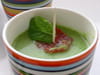 Velout� glac� de petits pois et sorbet � la tomate : Etape 6
