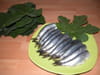 Sardines en papillote de feuilles de figuier et chantilly � la moutarde : Etape 2