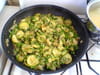 Papillons au lard fum� croquant et  aux petits pois : Etape 5