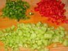 P�tes en salade multicolore : Etape 2