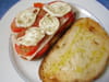 Tartine-pizza au ch�vre : Etape 5
