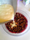 Clafoutis de framboises � la pralinoise : Etape 6