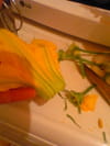 Beignets de fleurs de courgettes : Etape 2