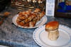 Brochettes de porc aux c�pes : Etape 1