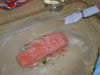 Papillote de saumon en feuille de brick : Etape 2