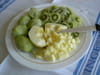 Clafoutis kiwis-pomme : Etape 1