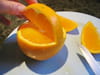 Petits paniers de mousse � l orange : Etape 1