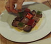 Damier de canard aux poivrons sur jus de papaye : Etape 6