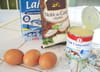 Petit pot de flan coco et sa cuill�re au chocolat : Etape 1