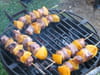 Brochettes de canard au barbecue et p�tes au sucre : Etape 2