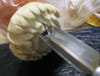 Sculpture de l�gumes : Champignon tourn� : Etape 4