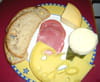 Tartines au bacon et trois fromages : Etape 1