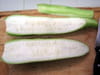 Velout� de jade (courgettes et patates douces) : Etape 1