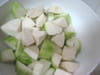 Velout� de jade (courgettes et patates douces) : Etape 2