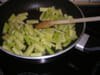 Concombre saut� � la ciboulette : Etape 2