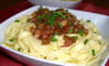 Tagliatelles � la carbonara : Etape 6