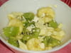 Crumble kiwi-banane au chocolat blanc : Etape 2