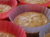 Muffins banane coeur Nutella et �clats de coco : Etape 2