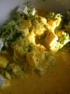 Flan de courgette au curcuma : Etape 2