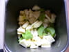 Crumble rhubarbe-poire sur lit de pruneaux : Etape 2