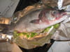 Papillote de bar farci aux  crevettes : Etape 5