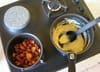 Nectarines et cassis meringu�s : Etape 1