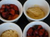 Nectarines et cassis meringu�s : Etape 3
