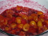 Compote mirabelles-framboises : Etape 1