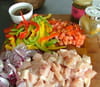 Curry de poulet aux l�gumes : Etape 1