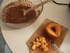 Lingots nectarine-cacao : Etape 1