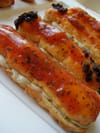 Eclairs et choux � la sardine glac�s tomatobasilic : Etape 4