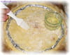 Tarte aux p�ches sur cr�me d amande : Etape 1