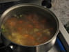 Potage aux crevettes et poulet � la chinoise : Etape 1