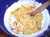 Cake courgette, carotte, anchois et noix : Etape 2