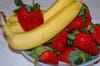 Clafoutis aux fraises et aux bananes : Etape 1