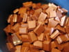 Bouch�es de chocolat aux pistaches caram�lis�es : Etape 1