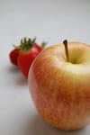 Smoothie pomme-fraises : Etape 1