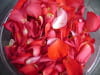 Confiture aux p�tales de rose : Etape 1