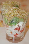 Verrine tomate feta alfalfa : Etape 4