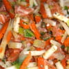D�lices vapeur au saumon et l�gumes : Etape 1